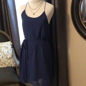 Naked zebra royal blue racer back size s